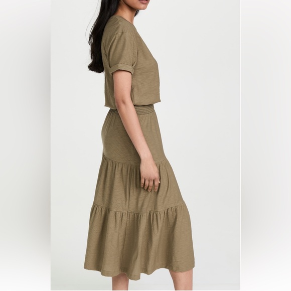 NWT Nation Ltd Martine Casual Peasant Dress in Almond Milk size Small - Picture 9 of 9